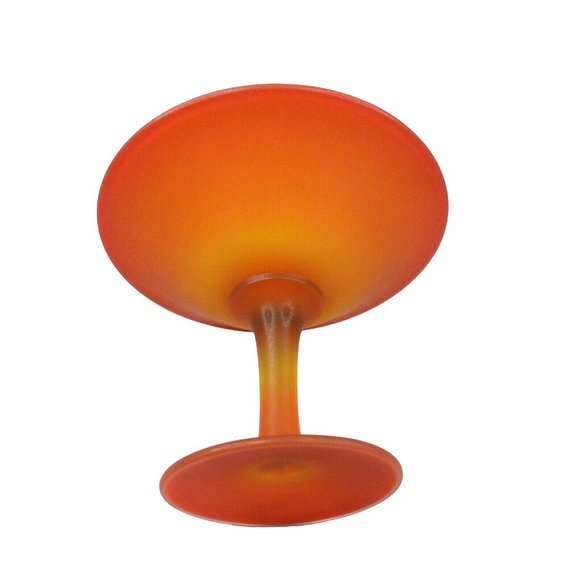 Dish Candy Nut Compote Retro Pedestal Style Matte Finish - Picture 3 of 9